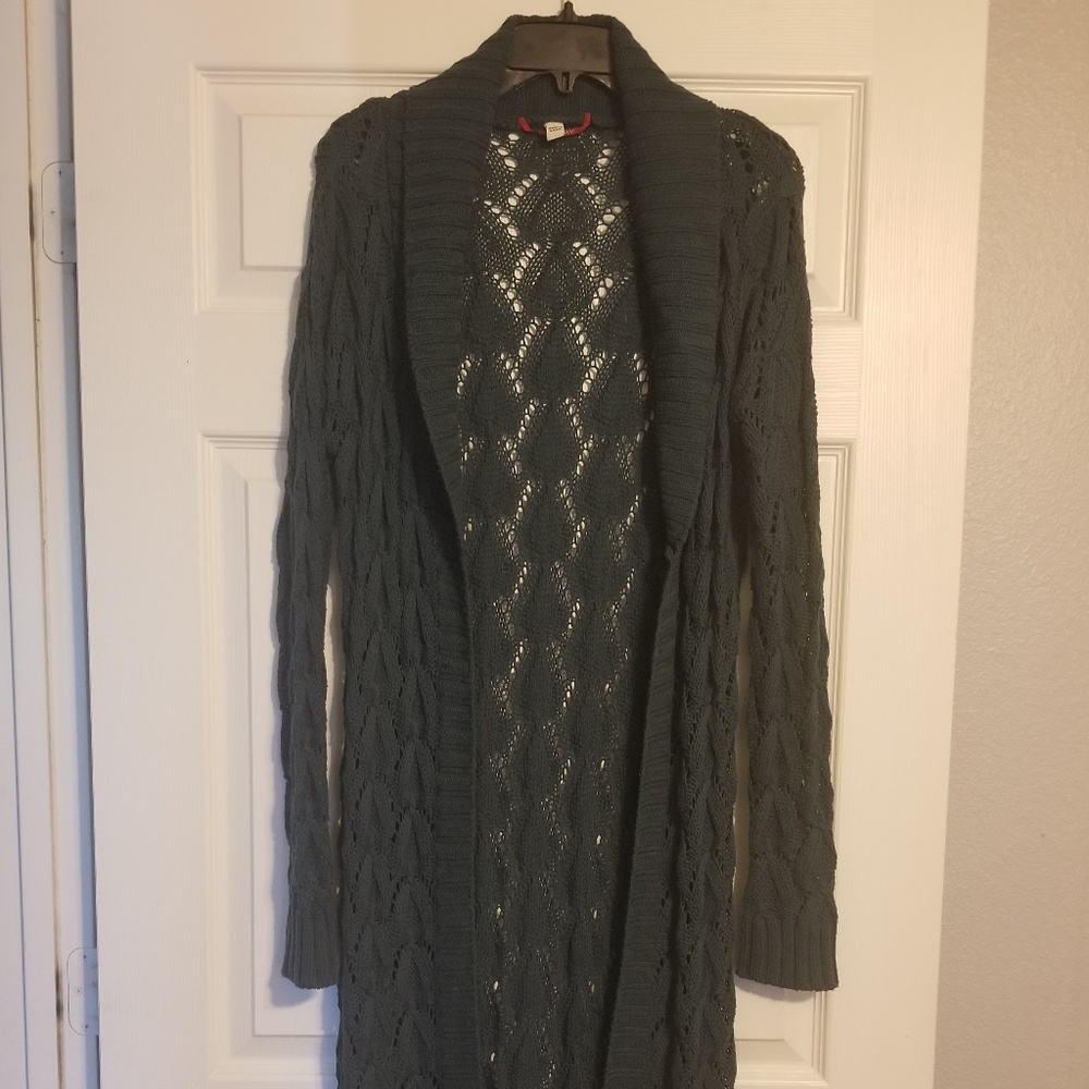 Light duster length sweater